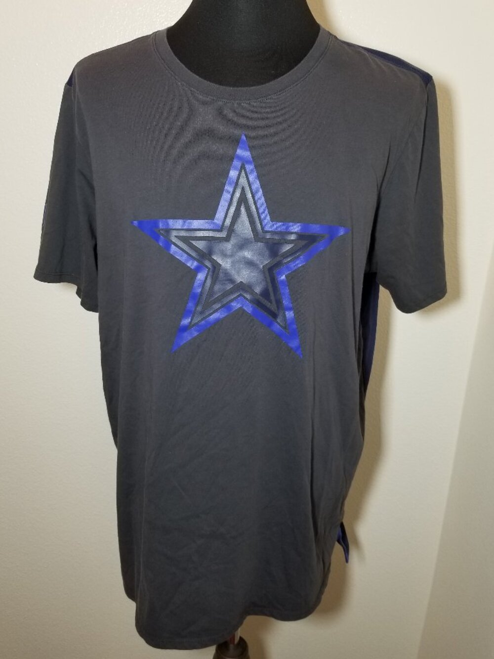 Nike Dallas Cowboys On Field Shirt Men XL Dri Fit Shirt Gray NFL Big D